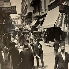Antique Photograph of Cairo Egypt Street Scene  picture