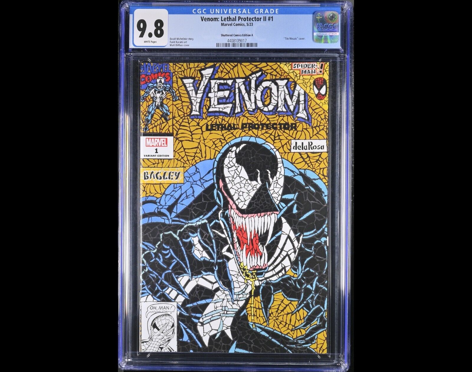 Venom Lethal Protector II #1 - Marvel 2023 - Tile Mosaic version - CGC 9.8