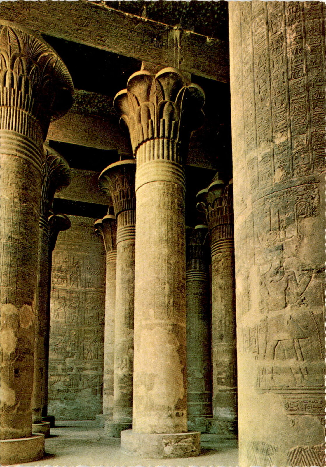 ESNA: Khnum's Temple - Ancient Egyptian architecture. postcard