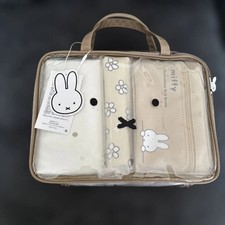 Miffy Dick Bruna Travel Pouch Set 4pcs Clear Bag Cosmetic Case Hapi+tas NEW picture