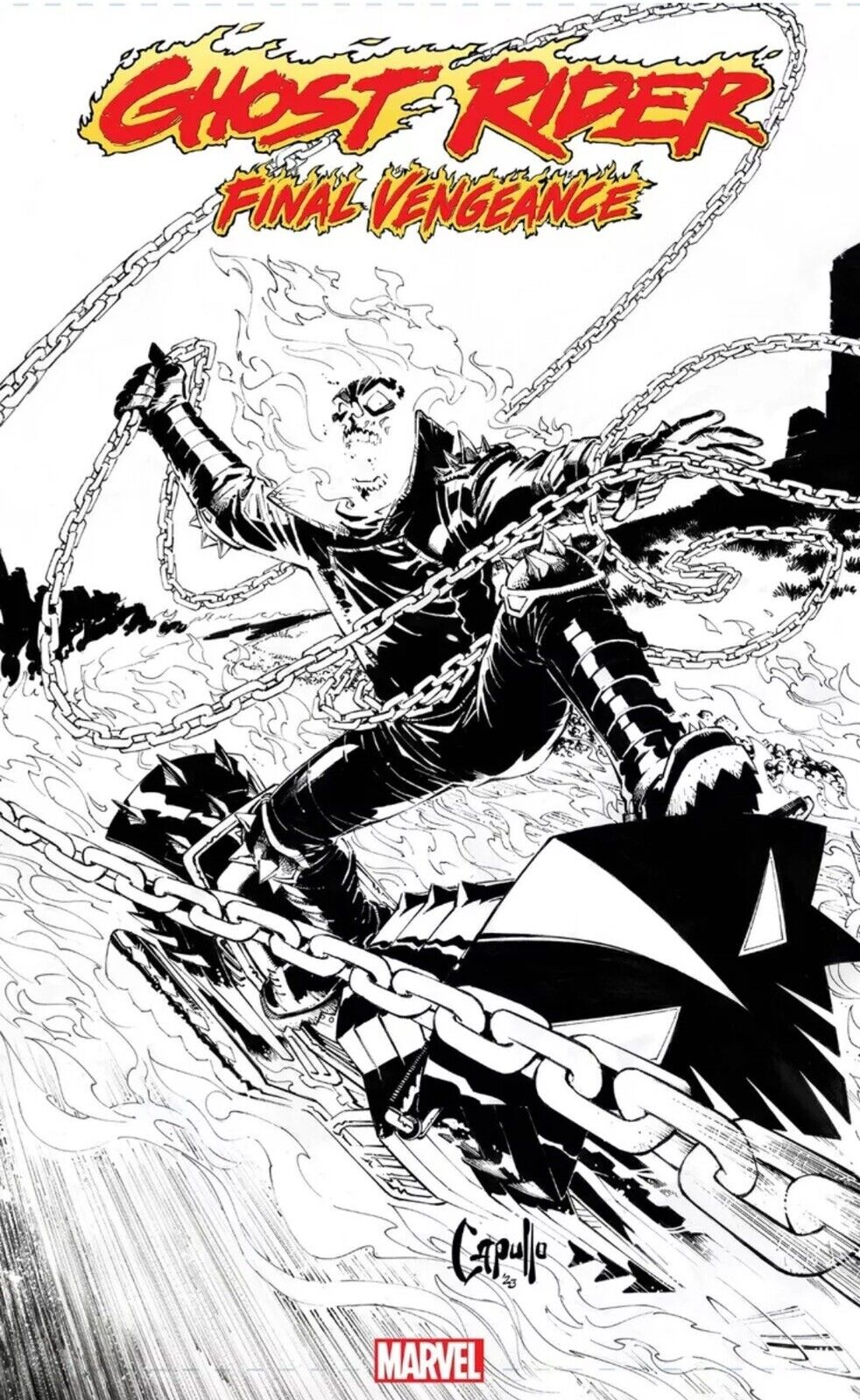 Ghost Rider Final Vengeance #1 2nd Print 1:25 Capullo Variant NM