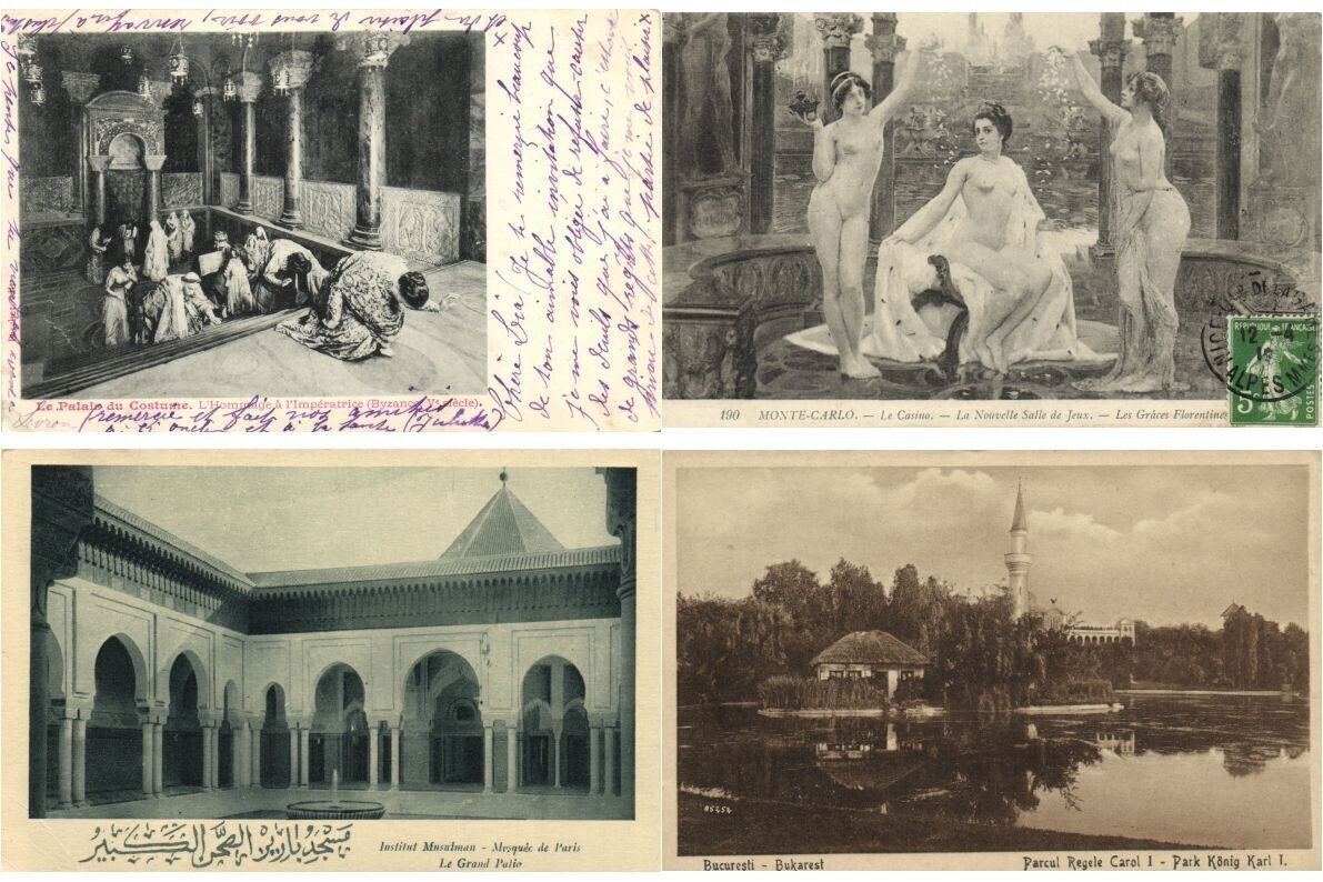 TURKEY TURKISH CULTURE MINARETS ETC., 28 Vintage Postcards Pre-1950 (L7224)