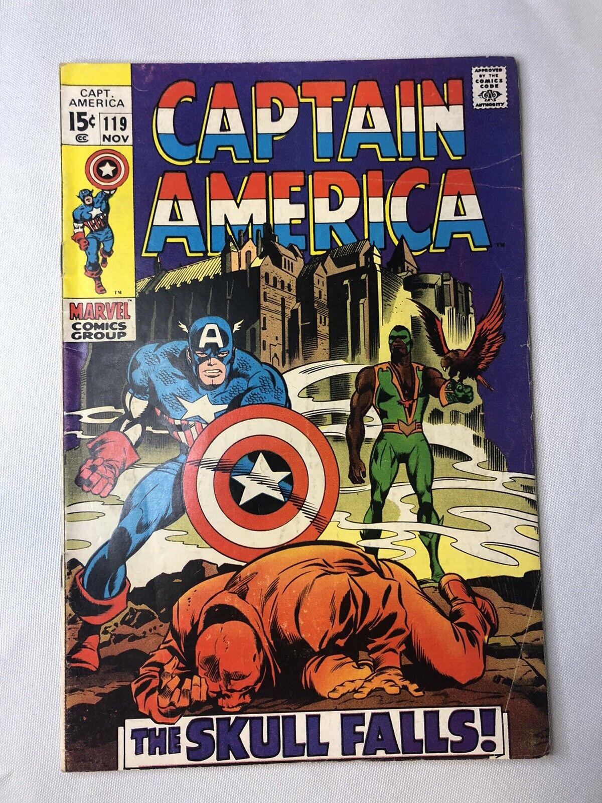 Captain America #119 Marvel 1969 3rd Appearance Falcon Vintage Comic Romita KEY