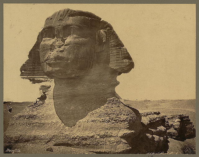 Photo:The Sphinx,Egypt,Archaeological Sites,1867-1899