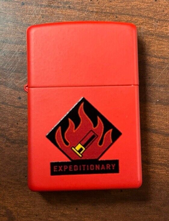 Zippo Lighter Call of Duty WWII Never Fired Red Expeditionary Edition  #51/100