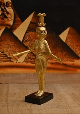 Ancient Egyptian Artifacts goddess Neith holds her symbol above her head BC picture