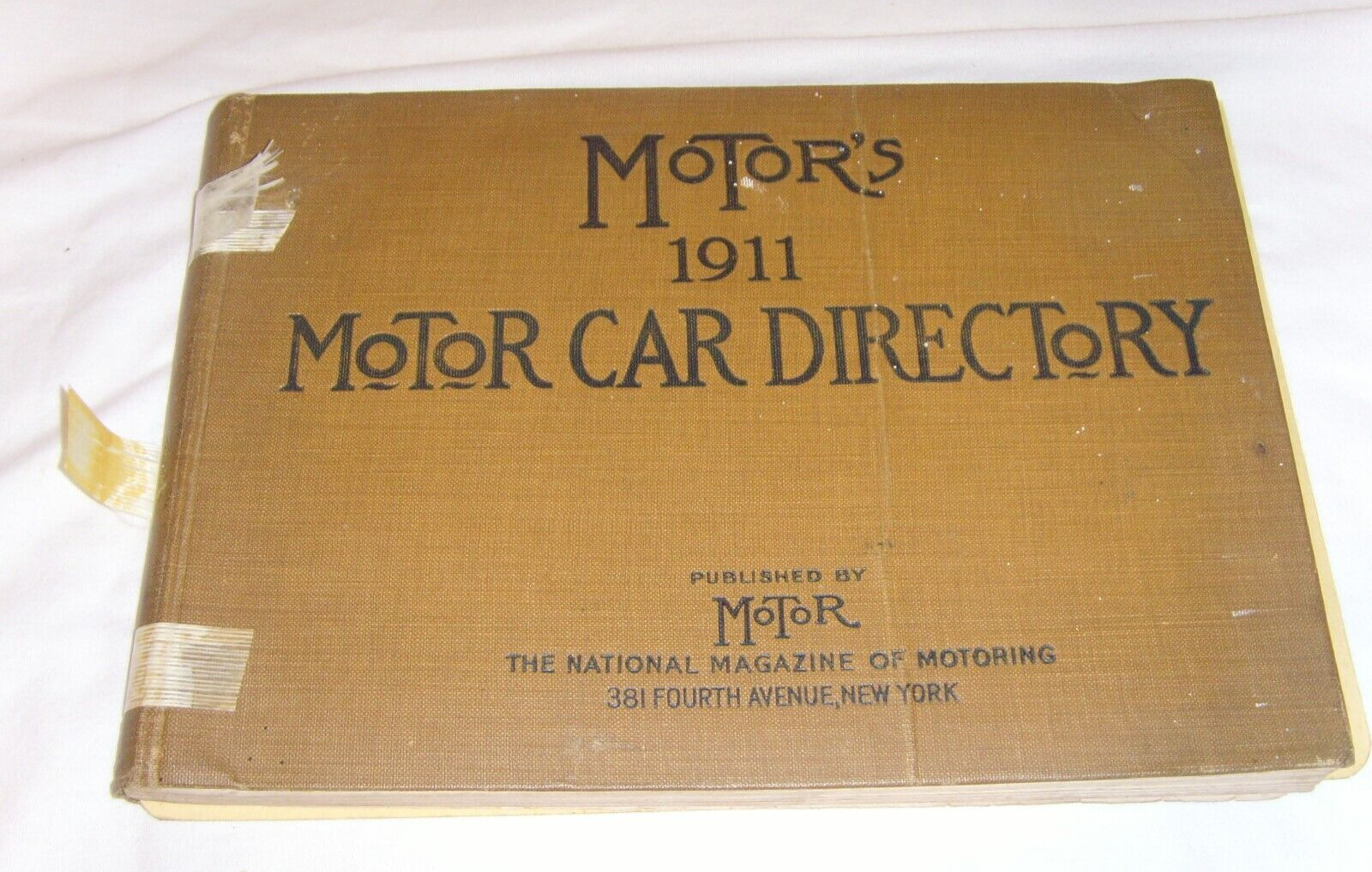 MoToR Magazine / MoToR's 1911  Motor Car Directory An Illustrated, fair cond.