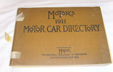 MoToR Magazine / MoToR's 1911  Motor Car Directory An Illustrated, fair cond. picture