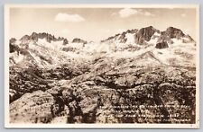 Mount Ritter & Banner Peak Minarets in California, VTG RPPC Real Photo Postcard picture