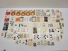 Lot Of Vintage Cardboard Back BUTTONS - Arts & Crafts, Fashion picture