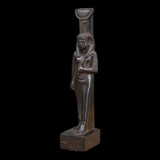 Egyptian Antiquities A Rare Authentic Pharaonic Statue Of Egyptian Goddess Neith picture