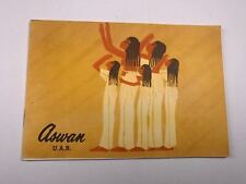 Vintage Travel Brochure Aswan  Egypt AUR 1959 picture