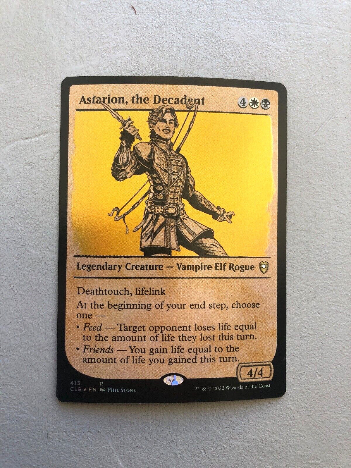 MTG Magic Commander Baldur\'s Gate Astarion, the Decadent Showcase FOIL NM Card