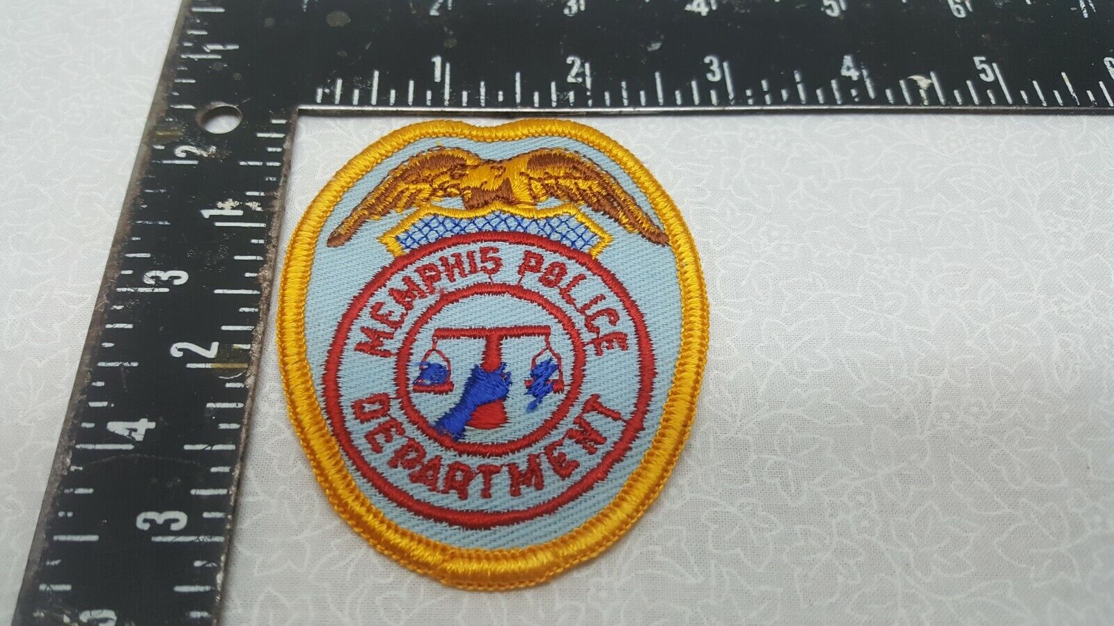 Vintage Embroidered Shoulder Patch Memphis Police Department