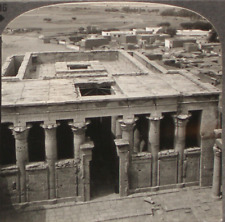 Keystone Stereoview of the Temple of Edfu in Egypt From Rare 1200 Card Set #796 picture