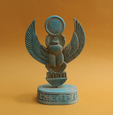 Egyptian Artifacts Rare ِAuthentic Pharaonic Winged Scarab Of Egyptian Khepri BC picture