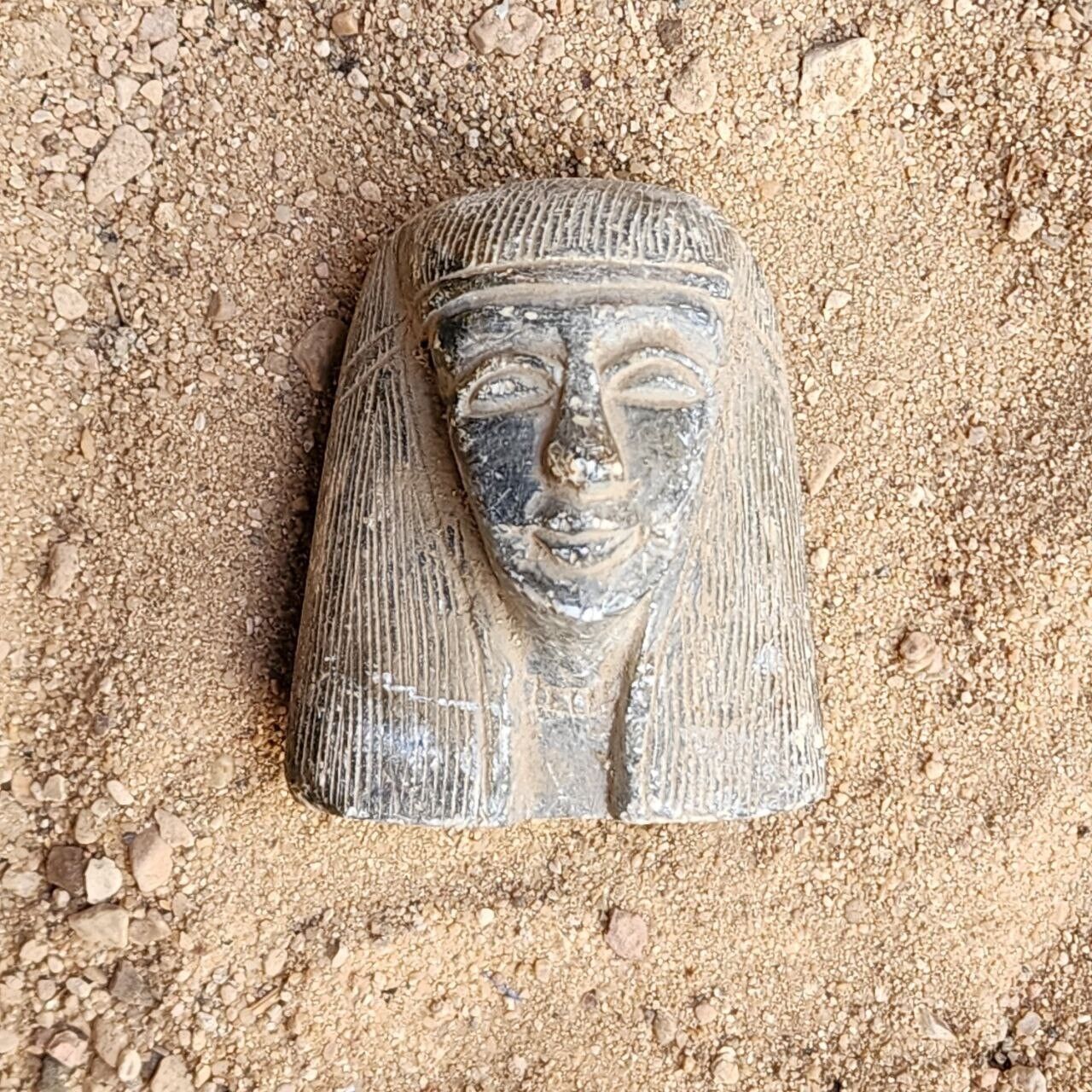 RARE ANCIENT EGYPTIAN ANTIQUE Statue of Pharaoh Osorkon Granite Stone 887 BC
