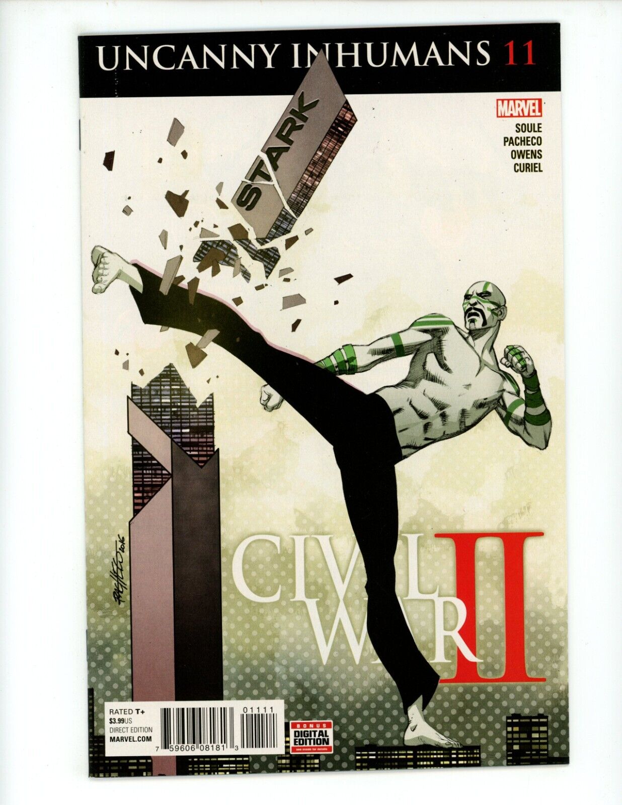 Uncanny Inhumans #11 Comic Book 2016 NM- Marvel Karnak Civil War Comics
