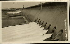 RPPC Egypt Aswan High Dam & Reservoir real photo postcard picture