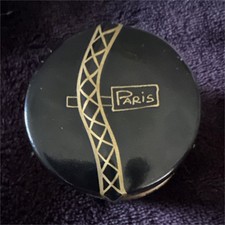 Limoges France Hand Painted Handmade Eiffel Tower Hat Box Motif Trinket Box picture