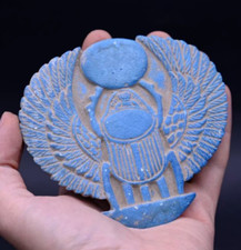 Rare Ancient Egyptian Antiques Pharaonic Scarab Beetle Khepri Egyptian Scarab BC picture