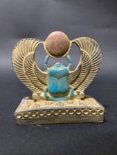 Rare Ancient Egyptian Antiquities Egyptian Scarab Beetle Khepri Egyptian BC picture