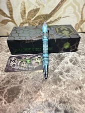 Heretic Knives Thoth Premium Titanium Pen — Turquoise Cel Shading — S/N 043 picture