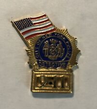 9/11 City Of New York Police Detective Pin American Flag Design To Remember picture