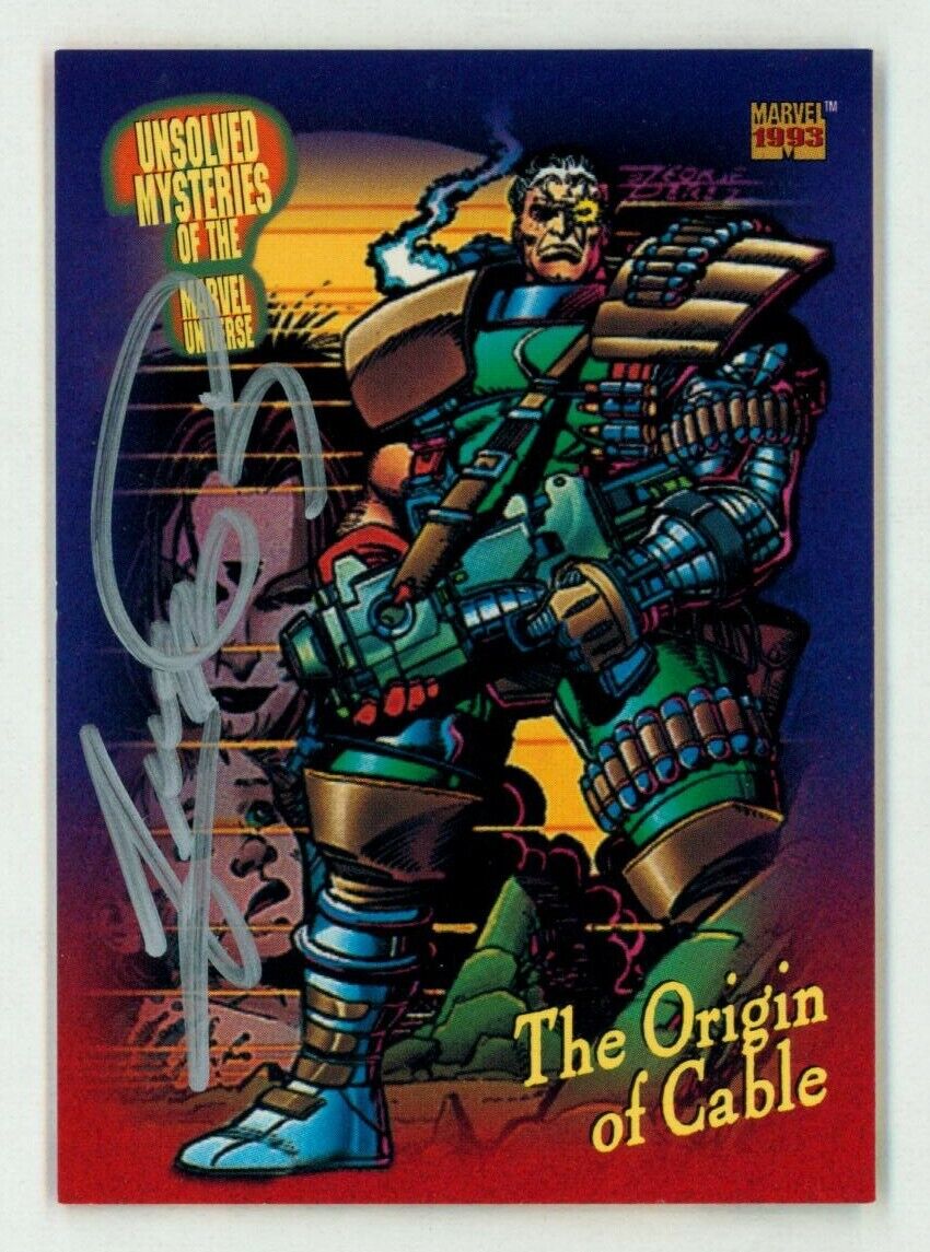 George Perez 1993 Marvel Universe X-Men Trading Art Card ~ Origin of Cable