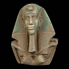 Rare Ancient Egyptian Antique Head King Akhenaten Statue Pharaonic Egyptian BC picture