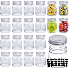 20-Pack Glass Jars 6Oz with Lids,Spice Jars Small Jars  picture