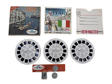 Vintage View Master B180 Italy Nations of the World master reels stamp and coin picture