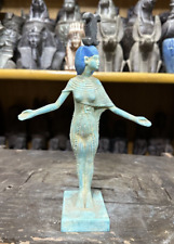 RARE ANCIENT EGYPTIAN ANTIQUES Statue Goddess Neith holds her Symbol Egyptian BC picture