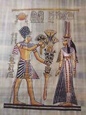 Handmade Egyptian Papyrus with vivid color designs. picture