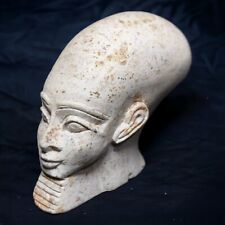 Egyptian Head King Imhotep Statue Antiquity Ancient Pharaonic Rare Egyptian BC picture