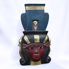 Ancient Egyptian Mask Goddess Hathor Wall Hanging Rare Pharaonic Antiquities BC picture