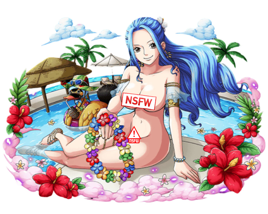 Nefertari Vivi One Piece Waifu Weatherproof Anime Sticker 6\