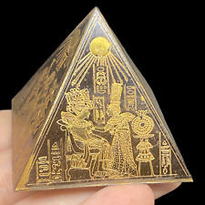 Ancient Egyptian Pyramid of Giza Gold Art On Four Sides Story Of King picture