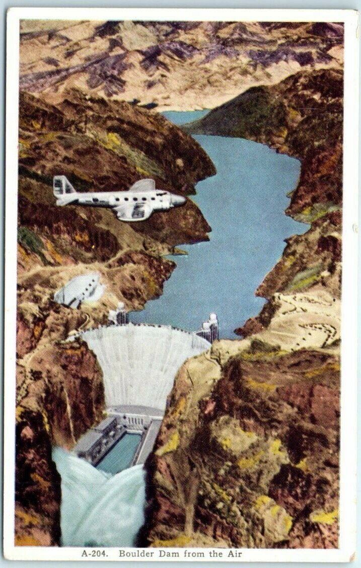 Postcard -  Boulder Dam, Colorado River Project near Las Vegas, Nevada