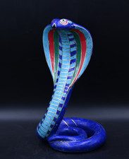 Rare Pharaonic statue God Uraeus cobra Authentic Ancient Egyptian Antiquities BC picture