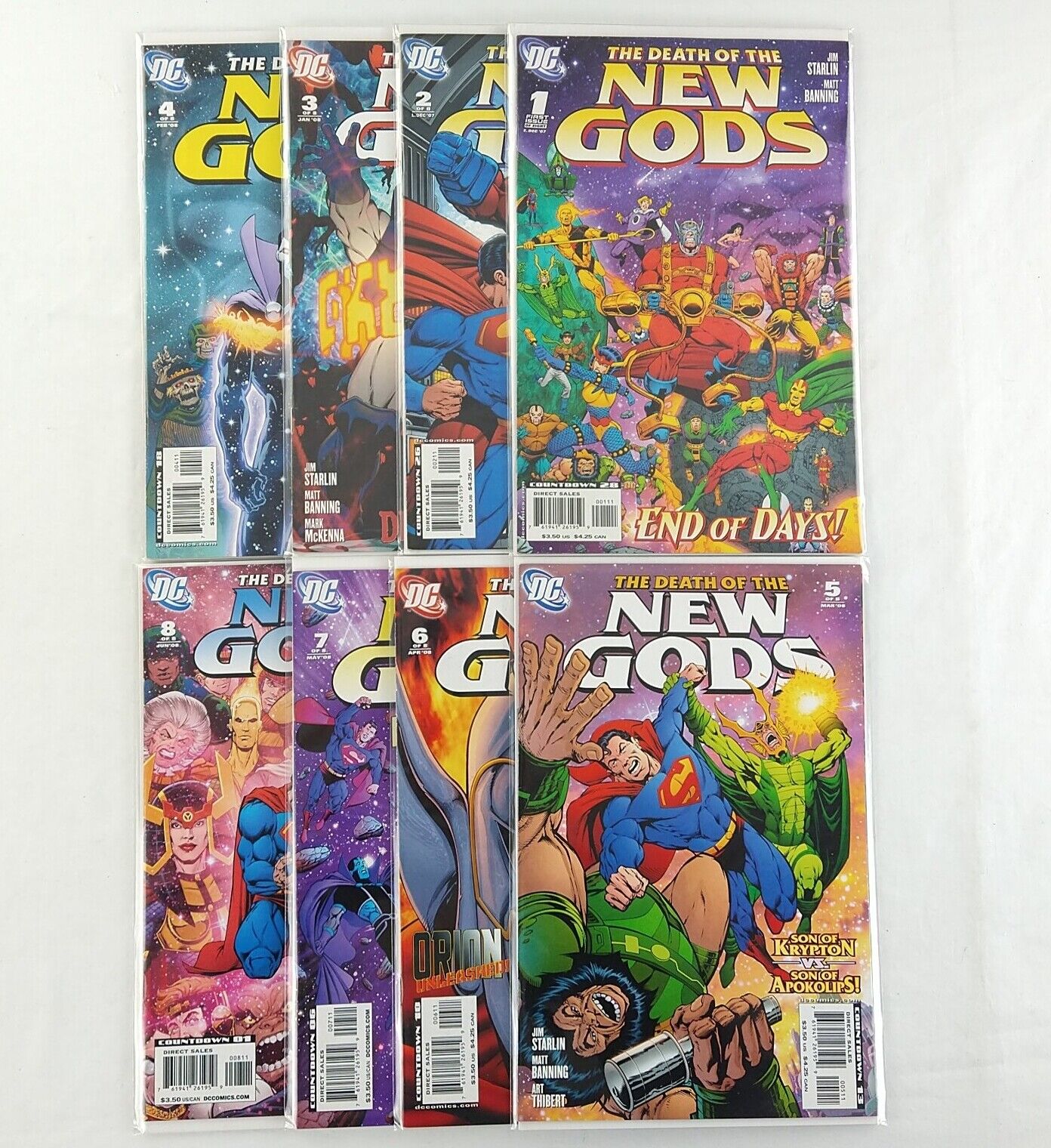 The Death of the New Gods #1-8 Complete Set (1997 DC Comics) 1 2 3 4 5 6 7 8 Lot