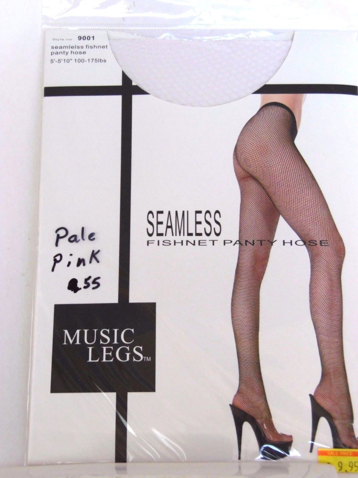 Pale Pink Seamless Fishnet Pantyhose Women's Music Legs Costumes Halloween 