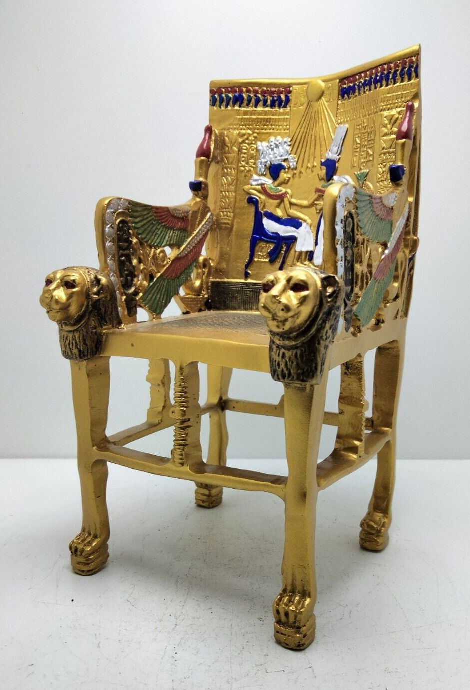 RARE ANCIENT EGYPTIAN ANTIQUITIES Figure Throne Of Pharaonic King Tutankhamun BC