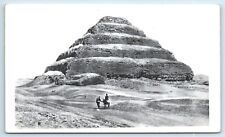 Postcard Pyramid of Djoser, Step Pyramid, Saqqara Necropolis Egypt RPPC A198 picture