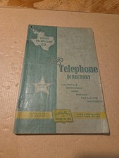 Texas Telephone Co. August 1955 Telephone Directory Collinsville Sherman Howe... picture