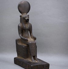 Egyptian Artifacts Rare Authentic Pharaonic Statue Egyptian Goddess Sekhmet BC picture