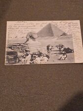 Cairo   Egypt   Pyramid & Sphynx     Postcard picture