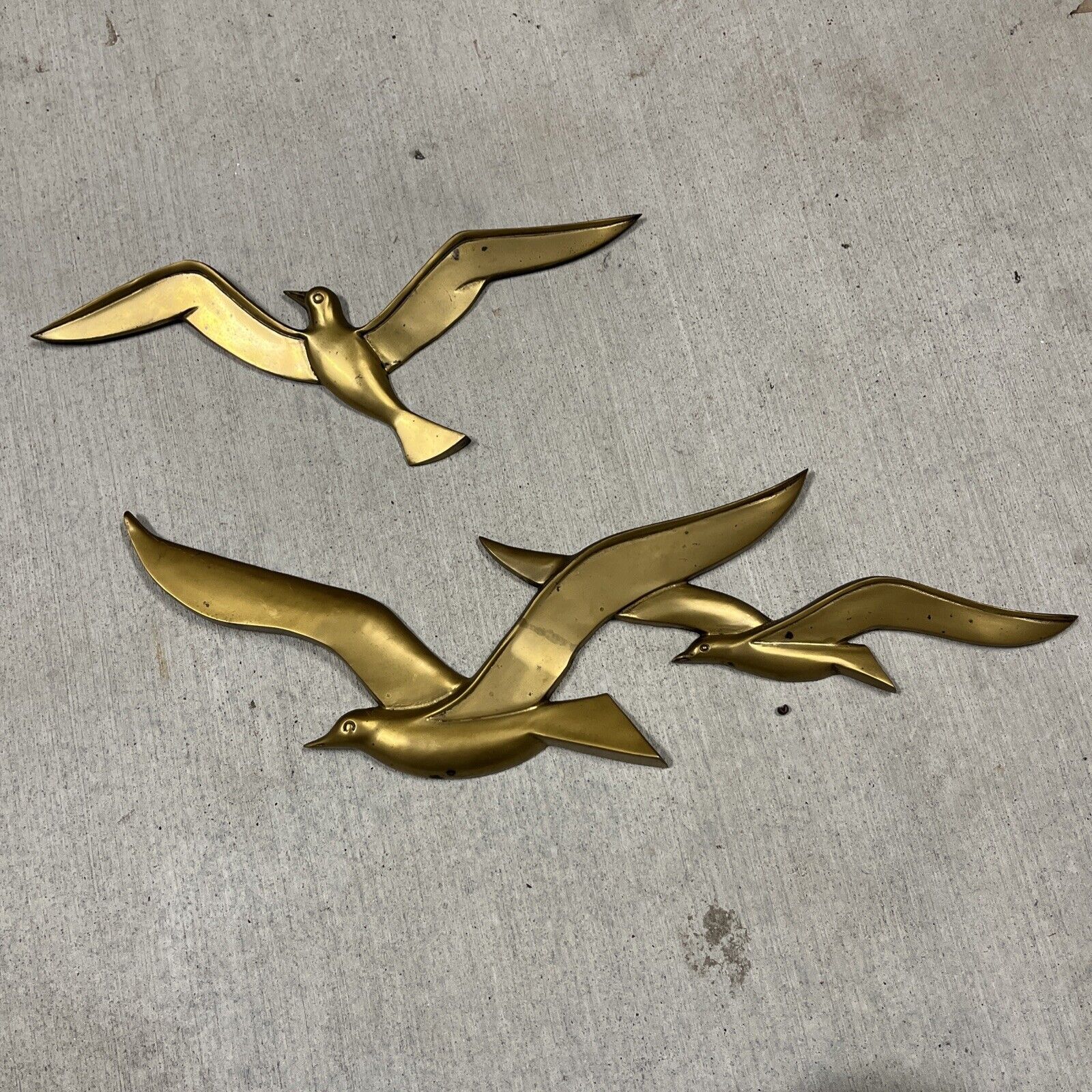 Gold Mid Century Wall Art Birds