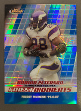 2008 ADRIAN PETERSON TOPPS FINEST REFRACTOR BLUE /299 picture