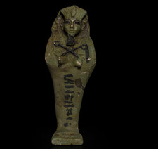 Ancient Egyptian Ushabti King Tutankhamun Faience Funerary Figure BC picture